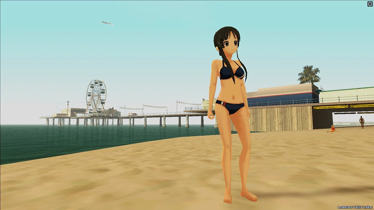 Mio Akiyama in a swimsuit / GTA San Andreas