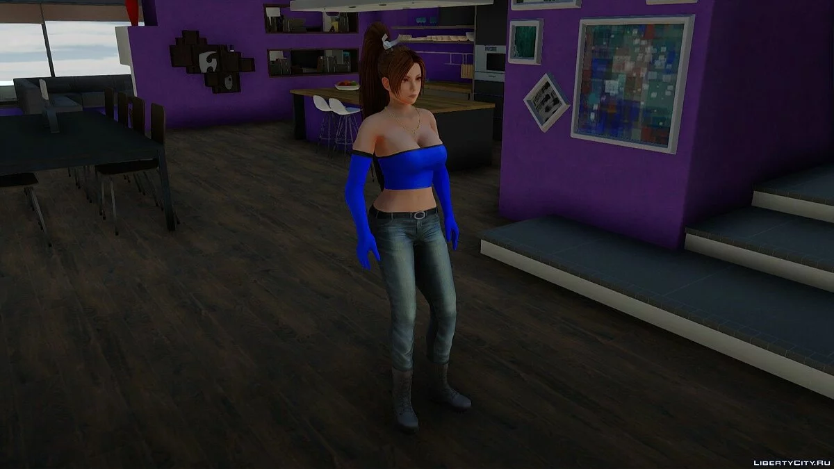 Mai Shiranui in casual clothes / GTA San Andreas