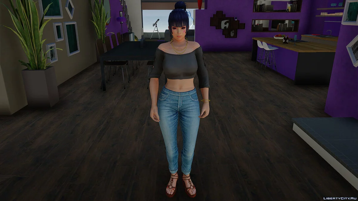 Ниотенгу в повседневной одежде v3 / GTA San Andreas