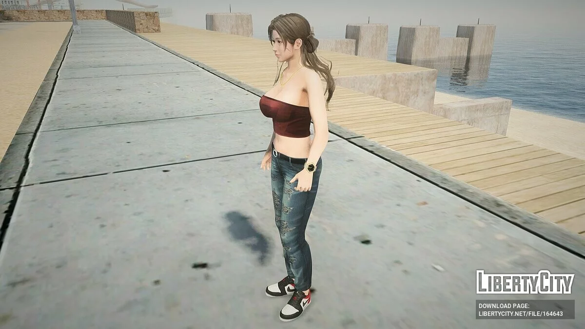 Саюри в повседневной одежде / GTA San Andreas