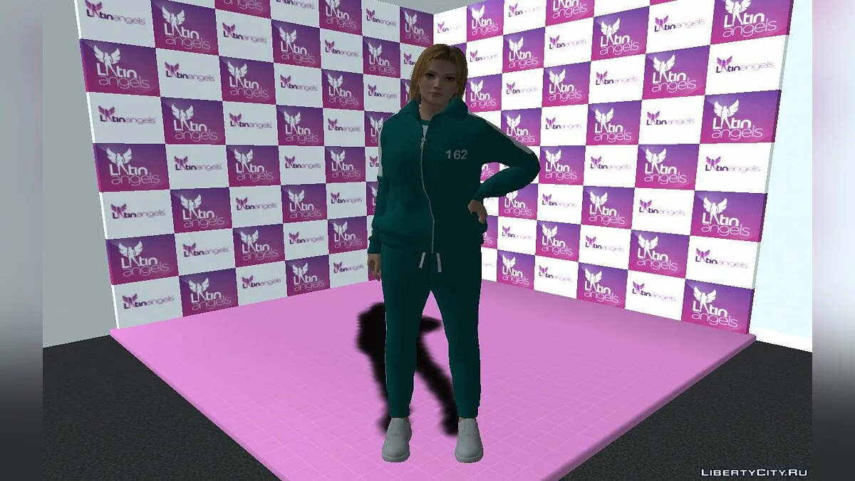 Tina Armstrong in costume No. 162 from the Squid Game series / GTA San Andreas