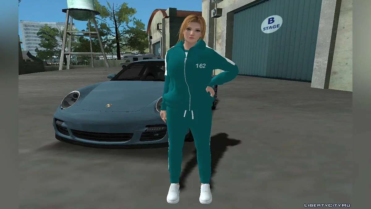 Tina Armstrong in costume No. 162 from the Squid Game series / GTA San Andreas