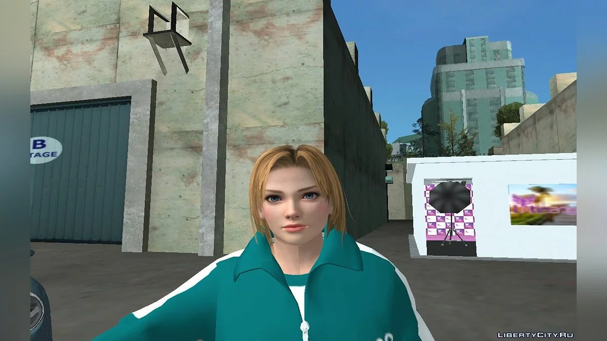 Tina Armstrong in costume No. 162 from the Squid Game series / GTA San Andreas