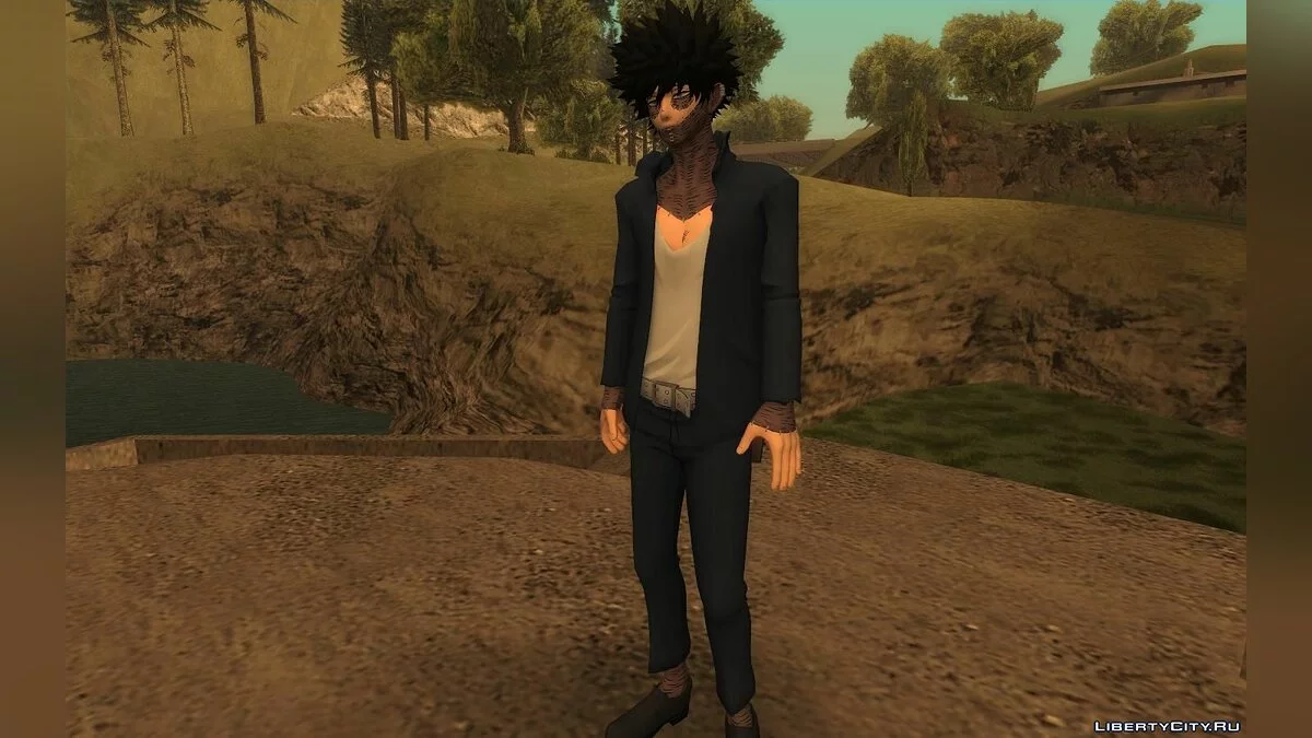 来自《我的英雄学院》的Toya Todoroki(Dabi) / GTA San Andreas