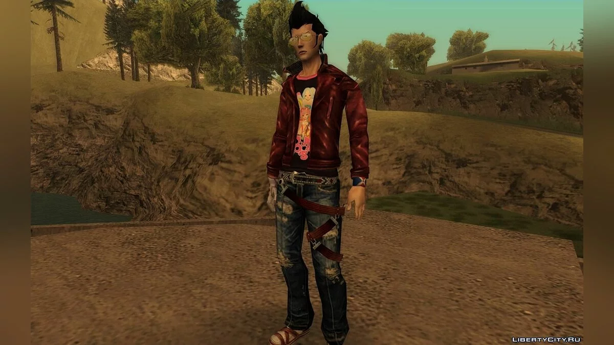 Travis Touchdown de No More Heroes 2 / GTA San Andreas