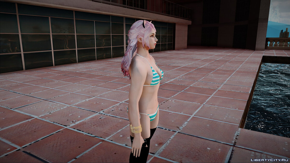 Download Belle Dolphin in Bikini v2 for GTA San Andreas