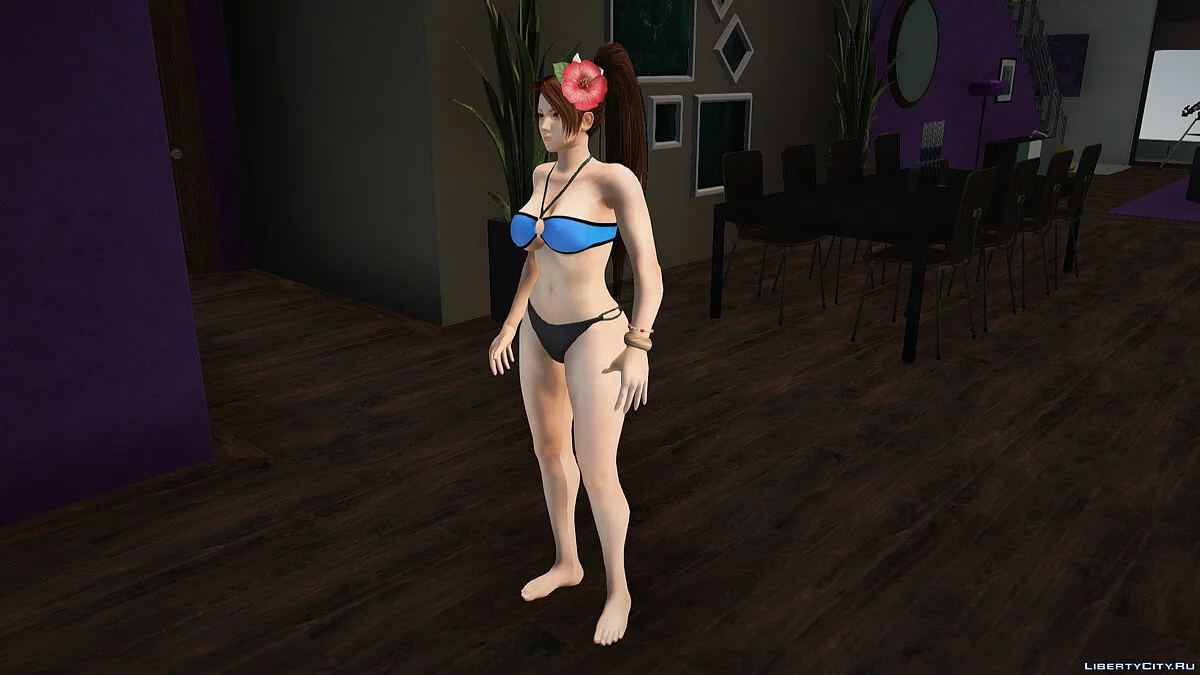Mai Shiranui in a bikini / GTA San Andreas