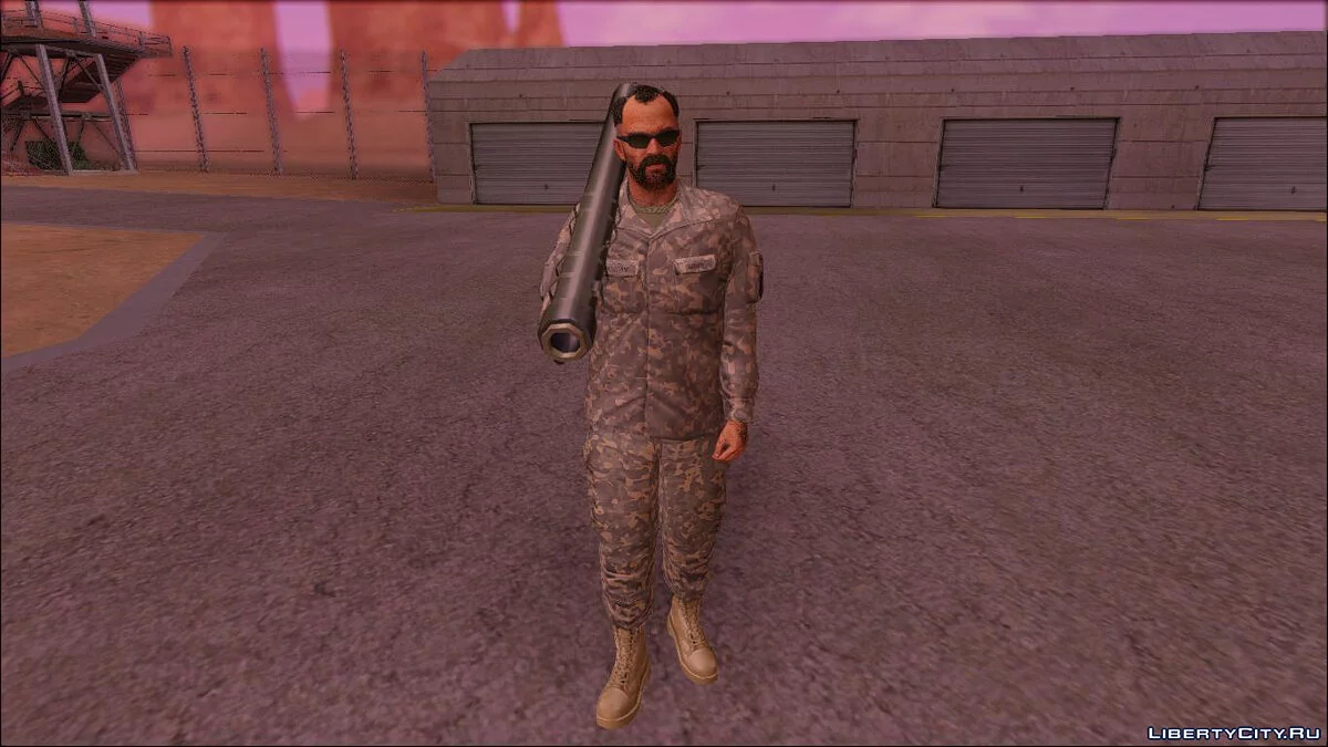 Trevor de GTA 5 en uniforme militaire / GTA San Andreas