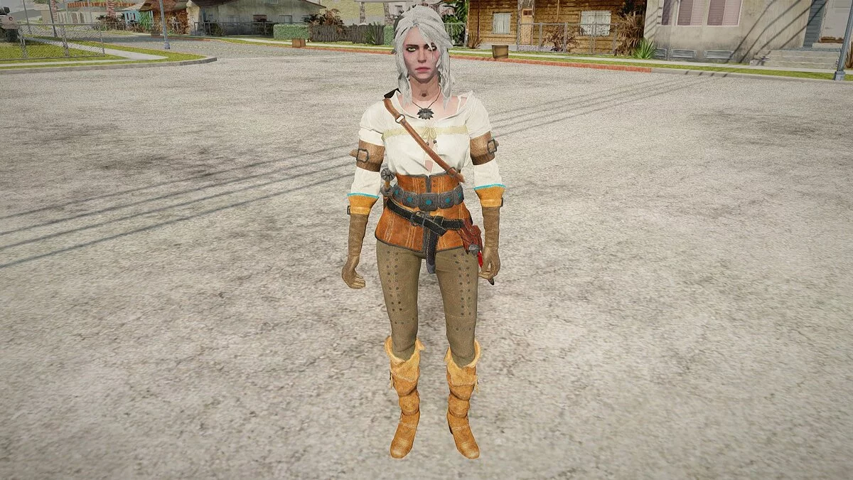 Cirilla aus Witcher 3 / GTA San Andreas