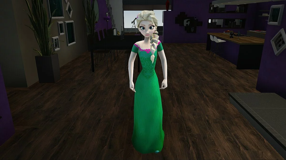 إلسا من Frozen Fever / جي تي إيه سان أندرياس