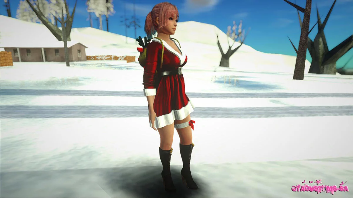 Honoka em traje de Natal / GTA San Andreas