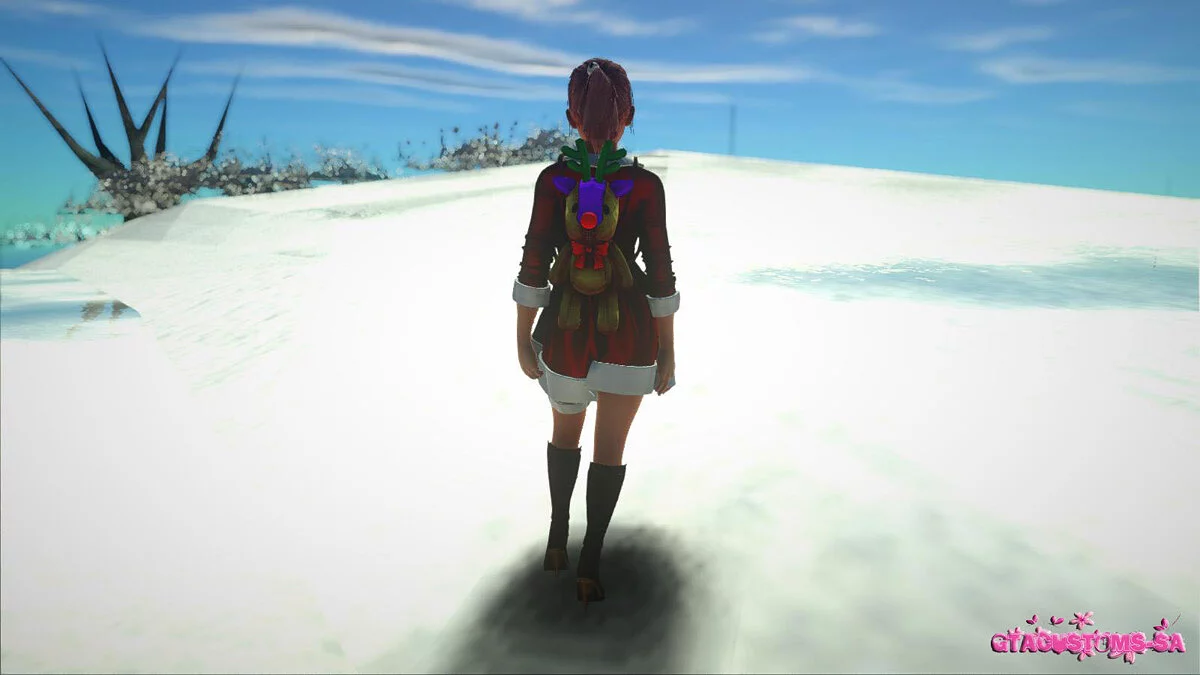 Honoka em traje de Natal / GTA San Andreas