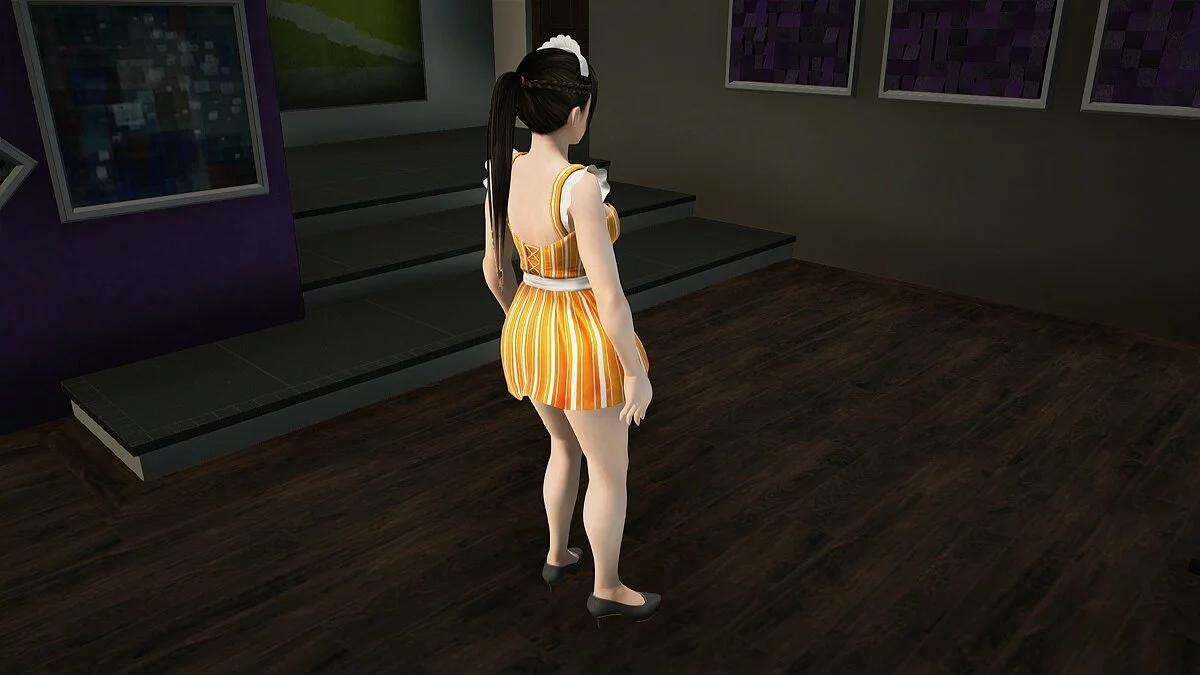 Kokoro em uniforme de empregada / GTA San Andreas