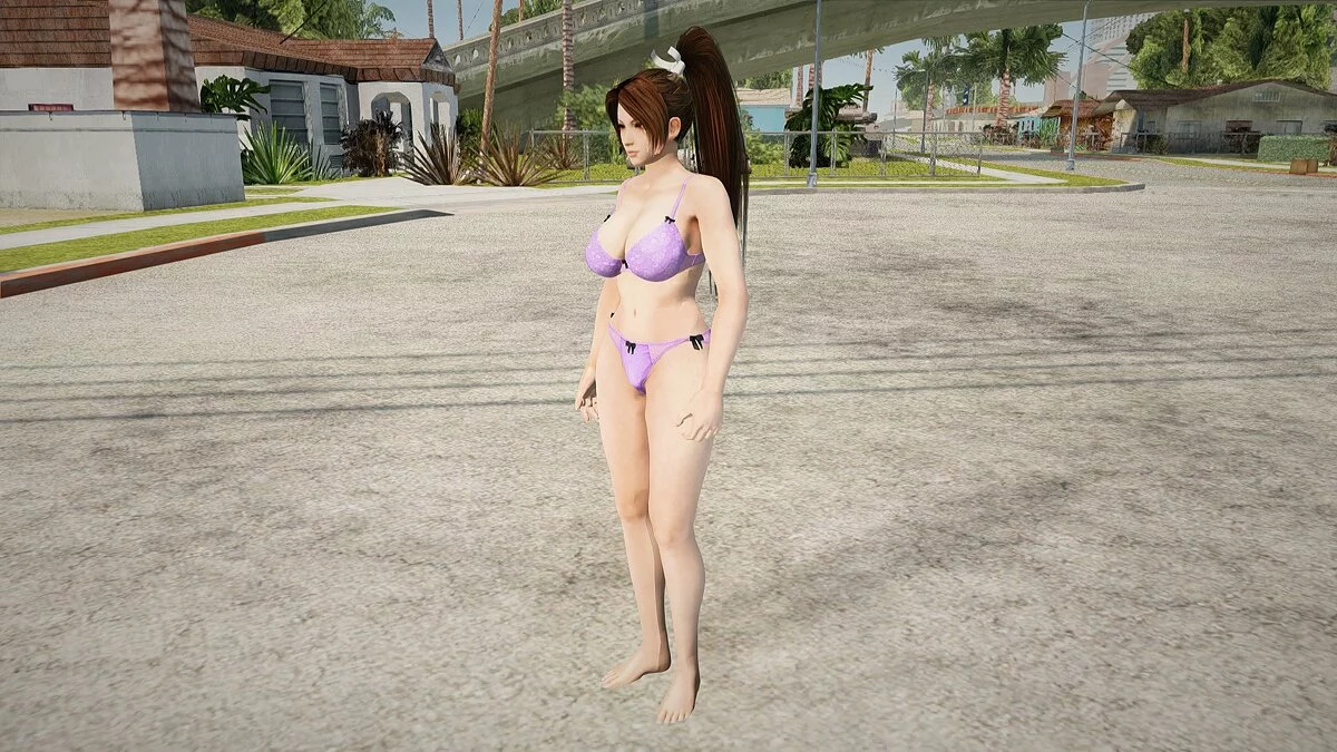 Mai Shiranui in a bikini / GTA San Andreas
