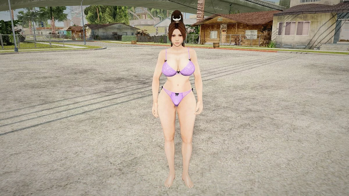 Mai Shiranui in a bikini / GTA San Andreas