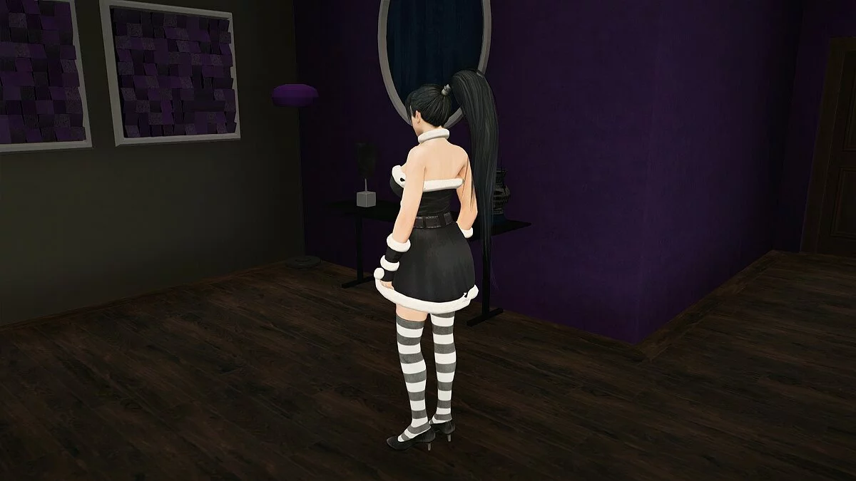 Momiji como ajudante do Papai Noel / GTA San Andreas