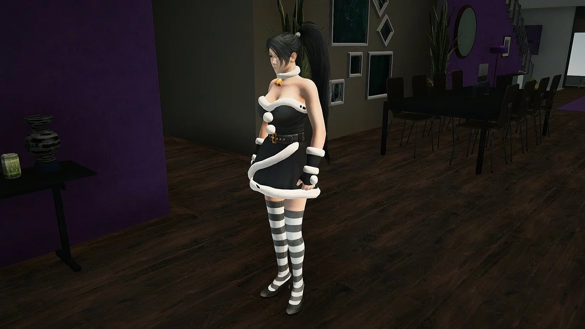 Momiji como ajudante do Papai Noel / GTA San Andreas