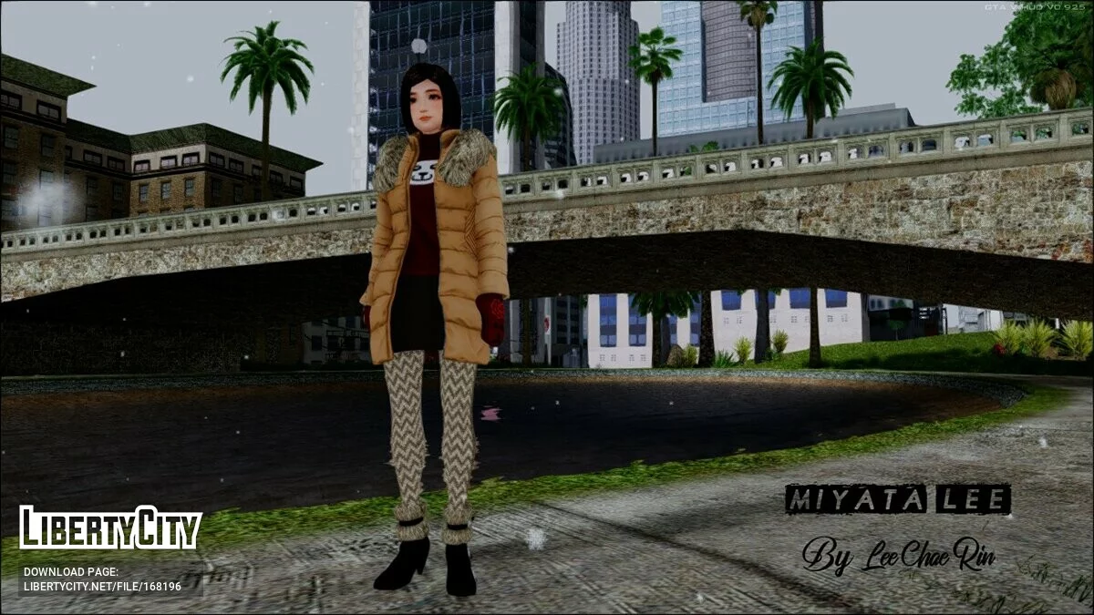 Naotora Li im Wintermantel / GTA San Andreas