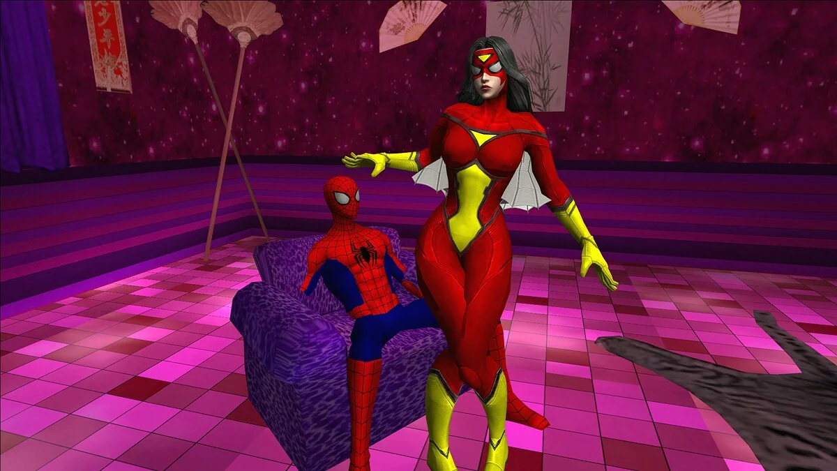 Mujer Araña de Marvel Future Fight / GTA San Andreas