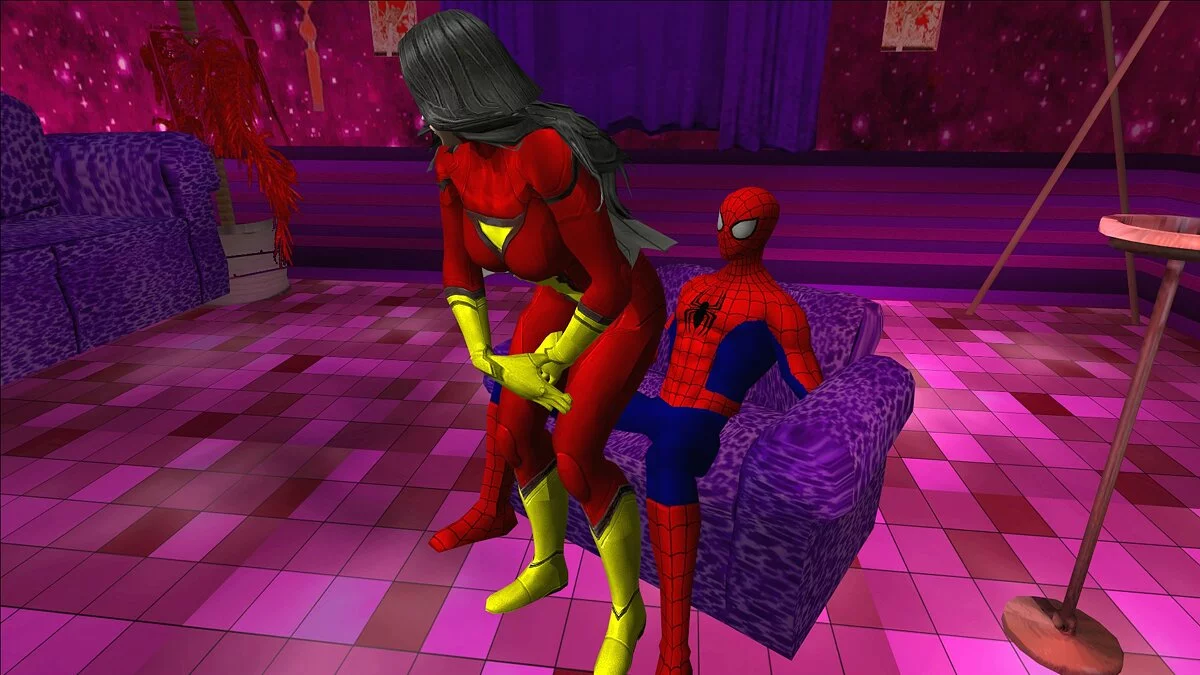 Mujer Araña de Marvel Future Fight / GTA San Andreas