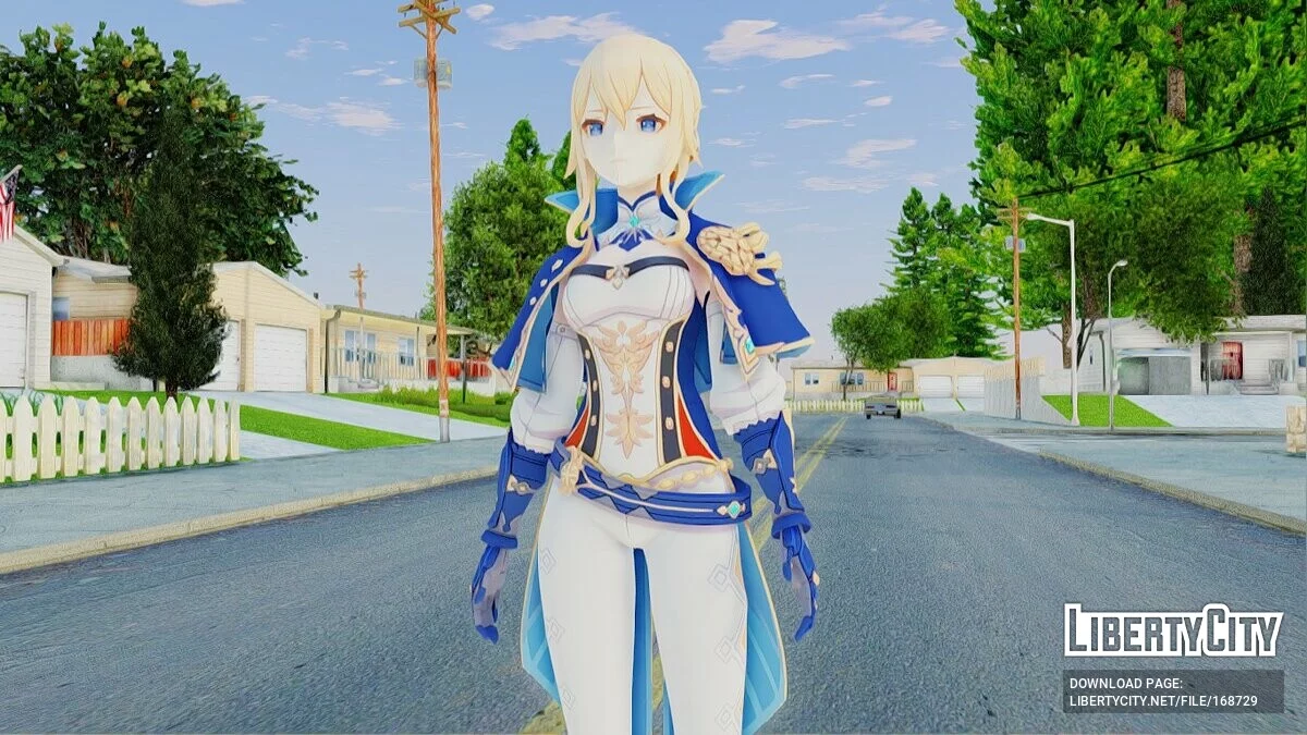 Jean from Genshin Impact / GTA San Andreas