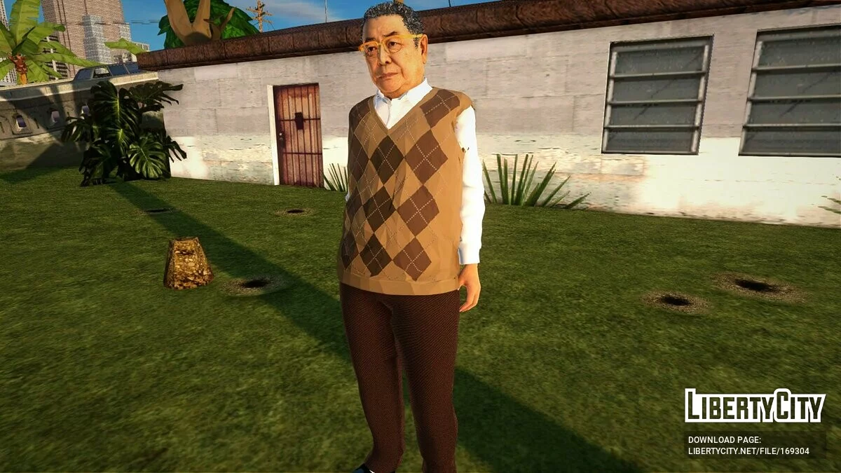 Ryozo Genda з Lost Judgment / GTA San Andreas