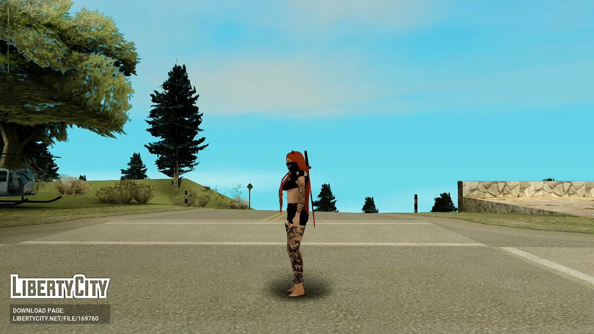 Жіноча шкіра з рогами / GTA San Andreas