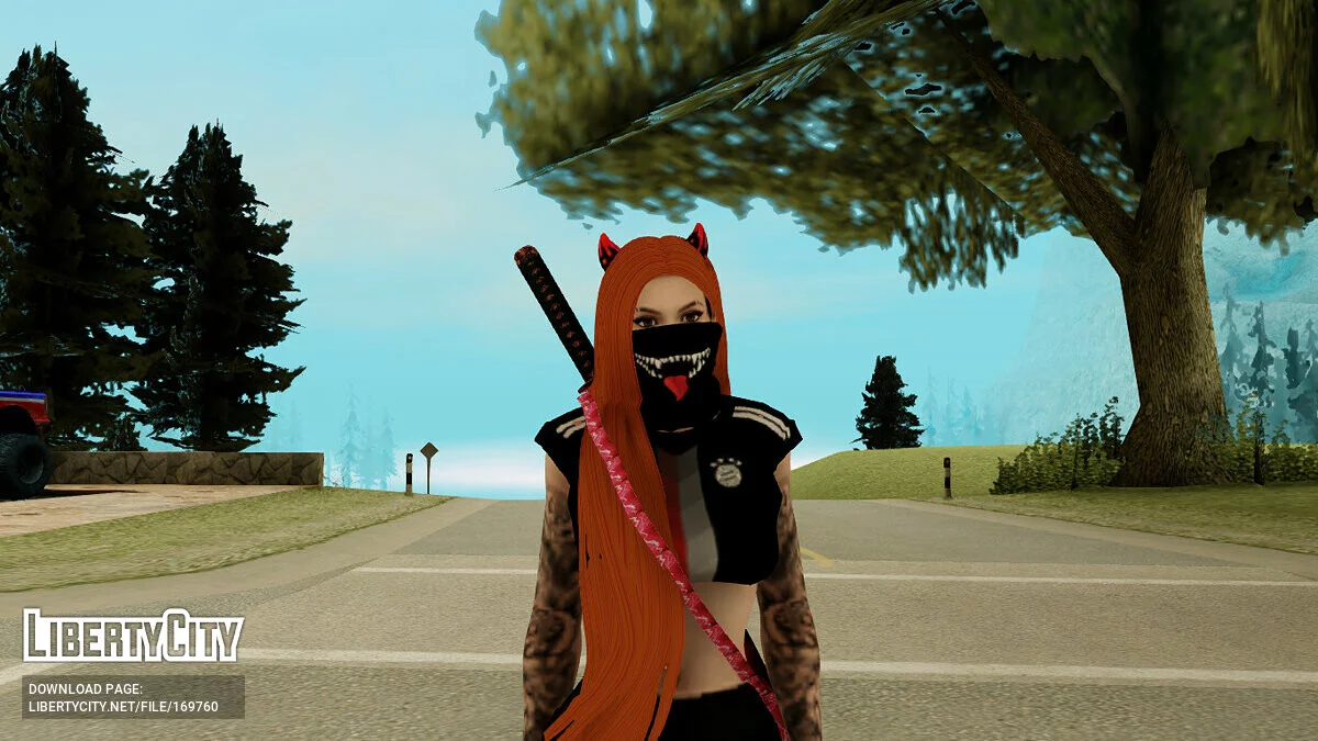 Жіноча шкіра з рогами / GTA San Andreas