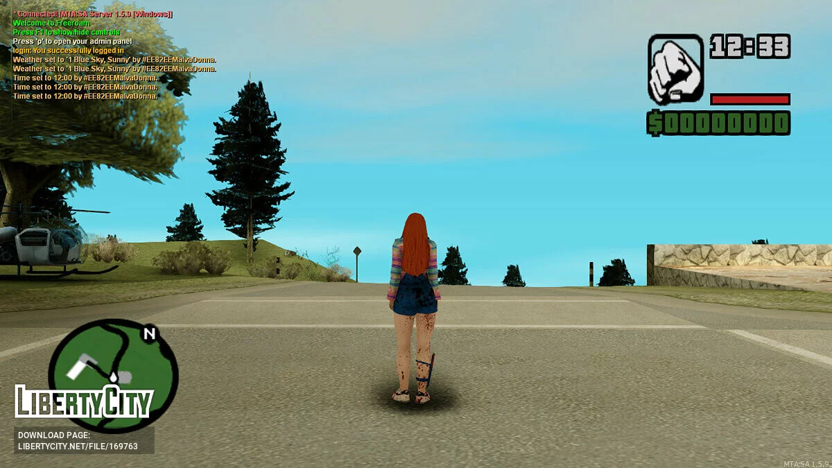 Female Chacky / GTA San Andreas