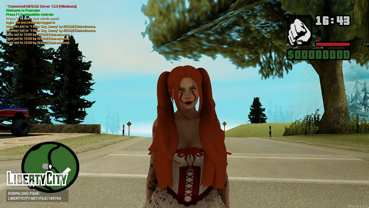 Female Skin «IT» Cosplay / GTA San Andreas