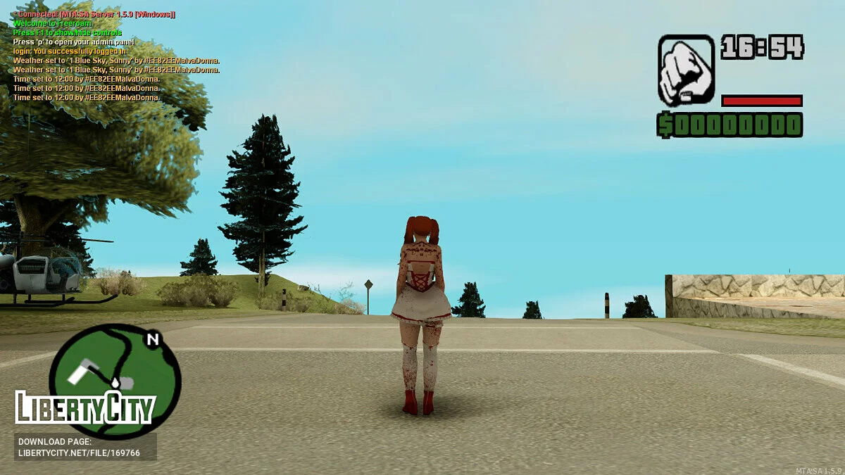 Female Skin «IT» Cosplay / GTA San Andreas