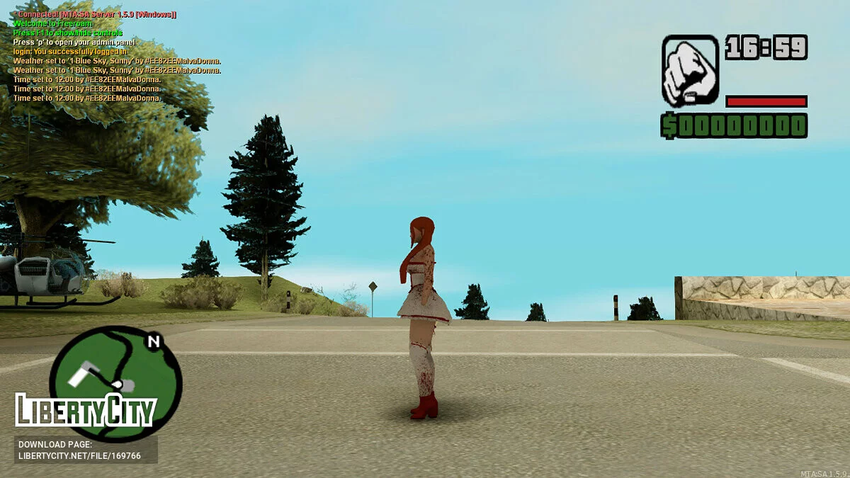 Female Skin «IT» Cosplay / GTA San Andreas
