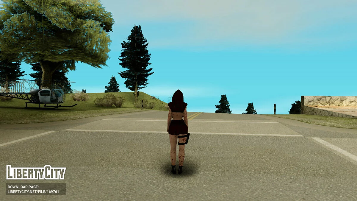 Жіноча Шкіра з Маскою на Хелловін / GTA San Andreas