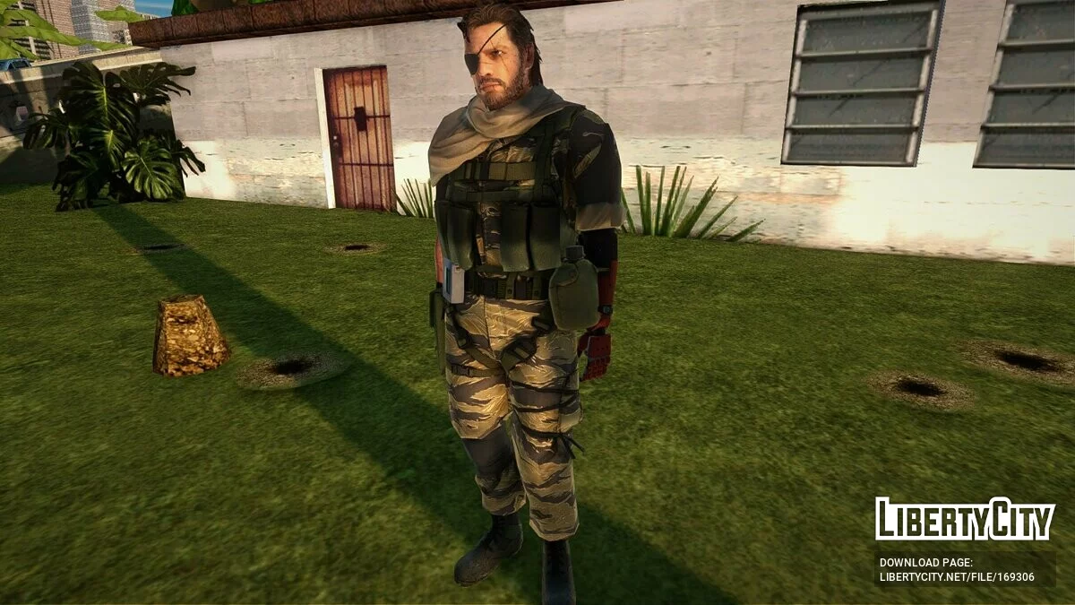 Venom Snake de Metal Gear Solid V / GTA San Andreas