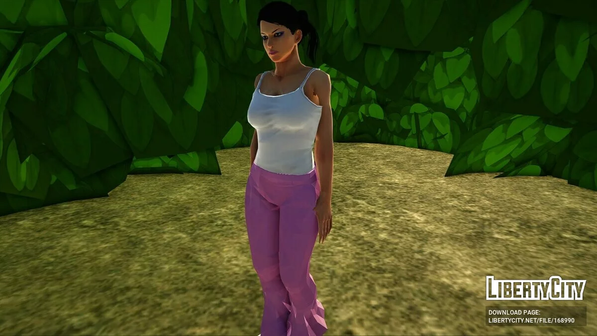 Zafina dalam Piyama dari Tekken 7 / GTA San Andreas