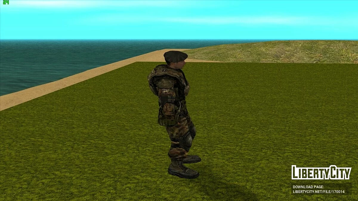Дегтярёв в бронекостюме «Берилл-5М» из S.T.A.L.K.E.R / GTA San Andreas