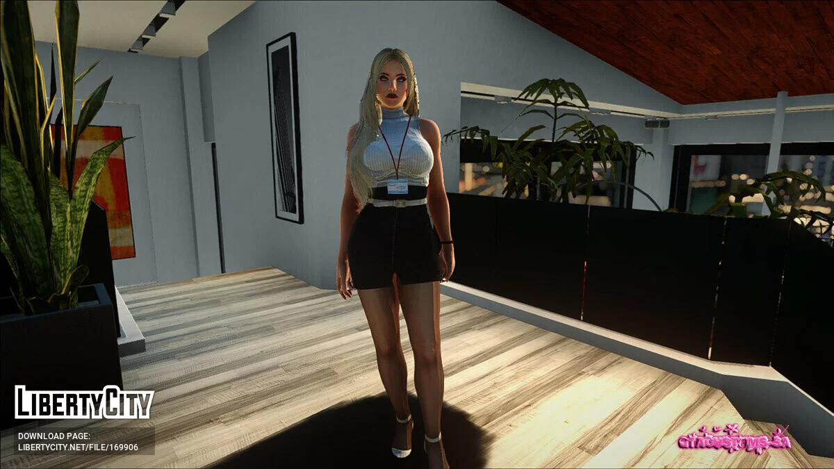 Хелена Дуглас в офисной одежде / GTA San Andreas