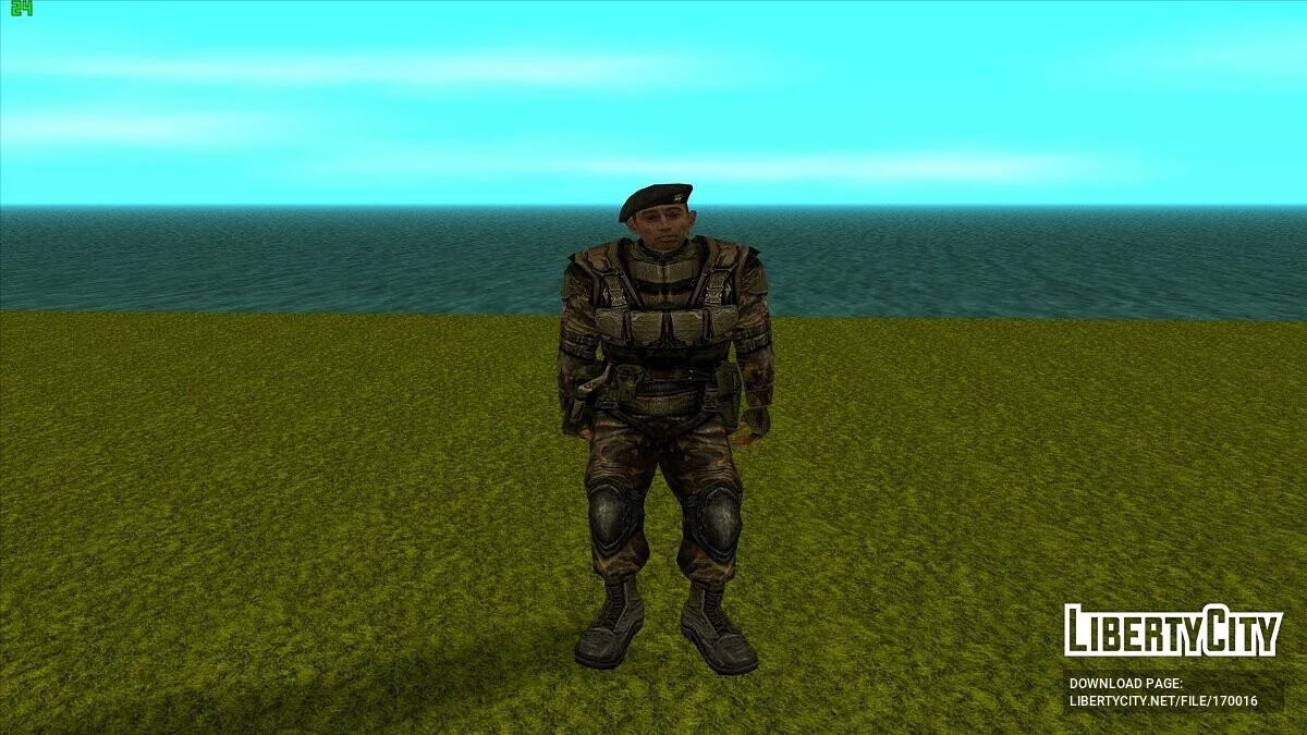ستريلك في بدلة مدرعة «بيريل-5 إم» من S.T.A.L.K.E.R / جي تي إيه سان أندرياس