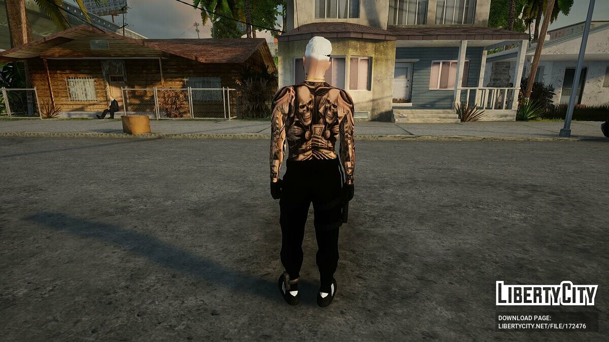 Download Gangster with tattoos for GTA San Andreas