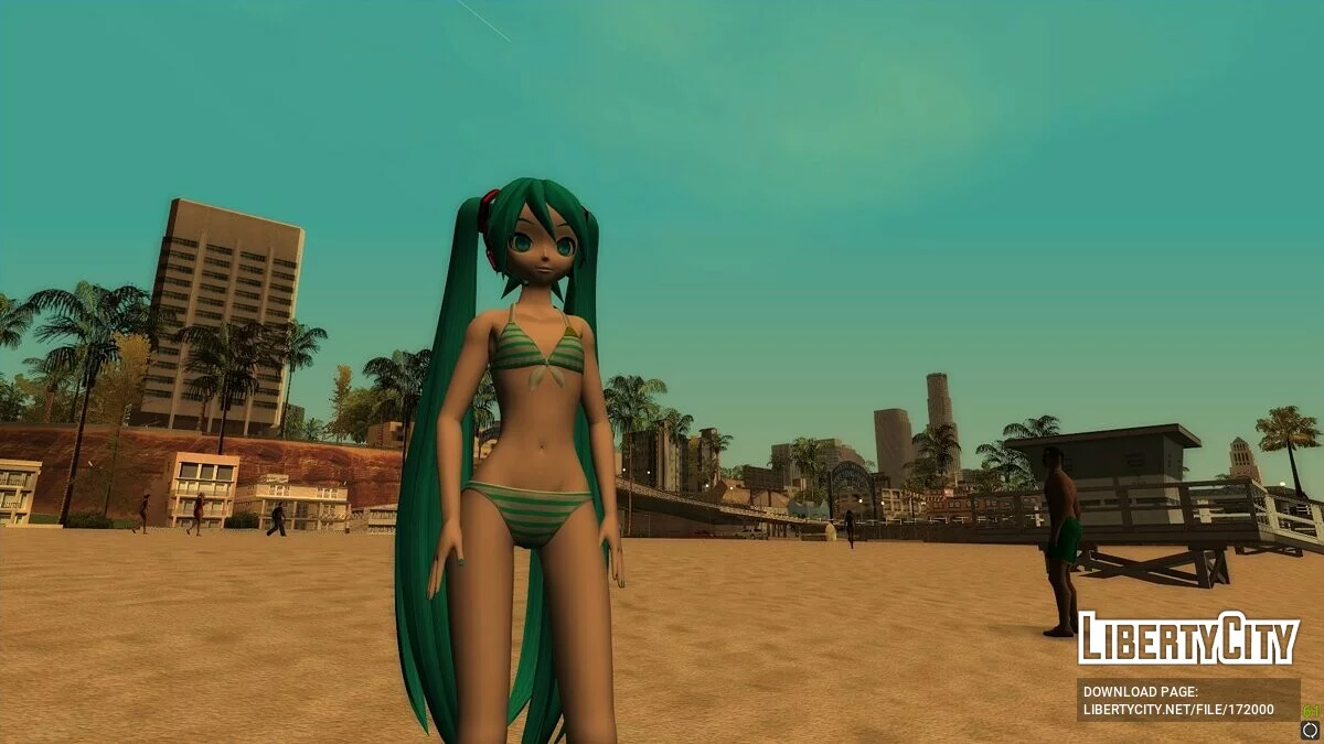 Hatsune Miku Traje de Banho (PDFT) / GTA San Andreas