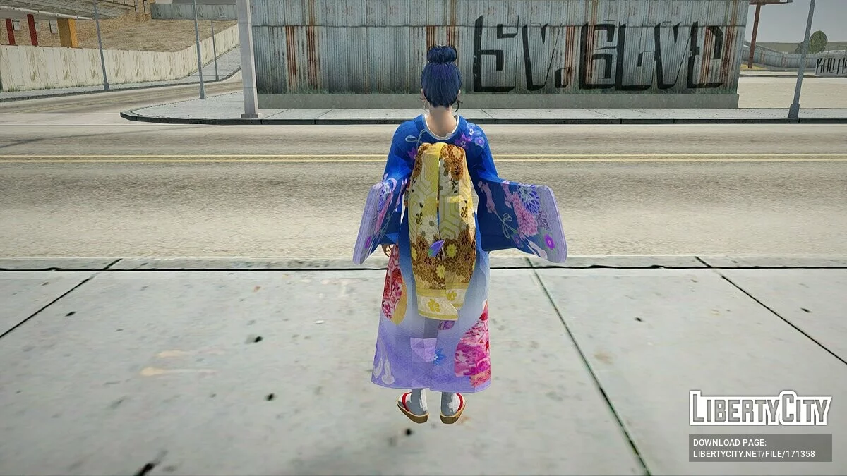 Касумі в кимоно ханаичиге / GTA San Andreas