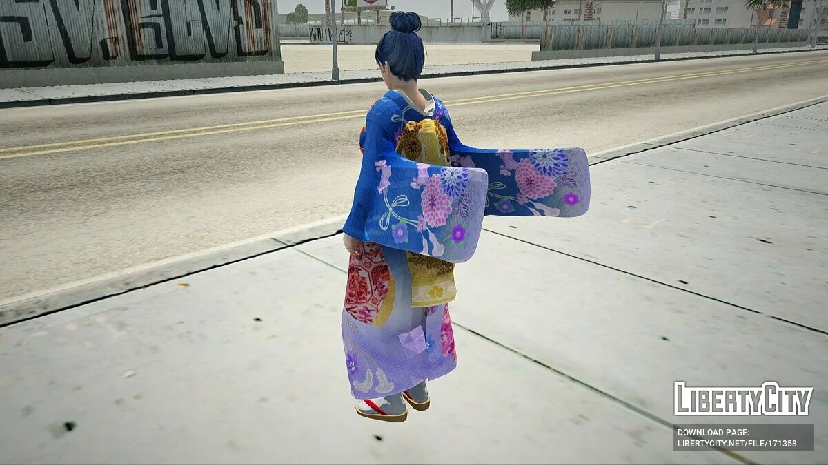 Касумі в кимоно ханаичиге / GTA San Andreas