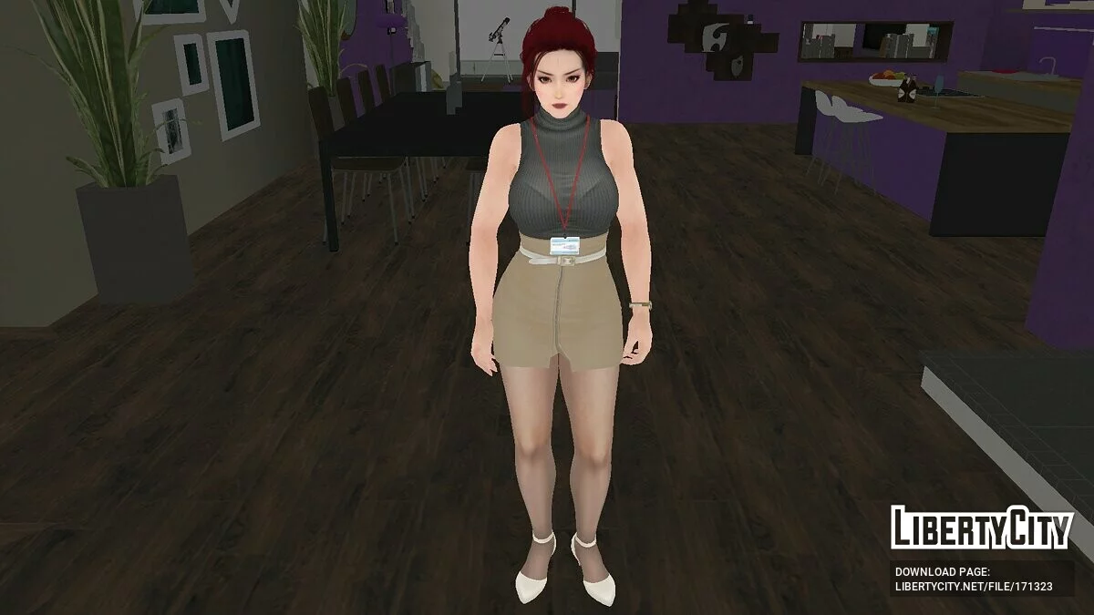 Kasumi en ropa de oficina / GTA San Andreas