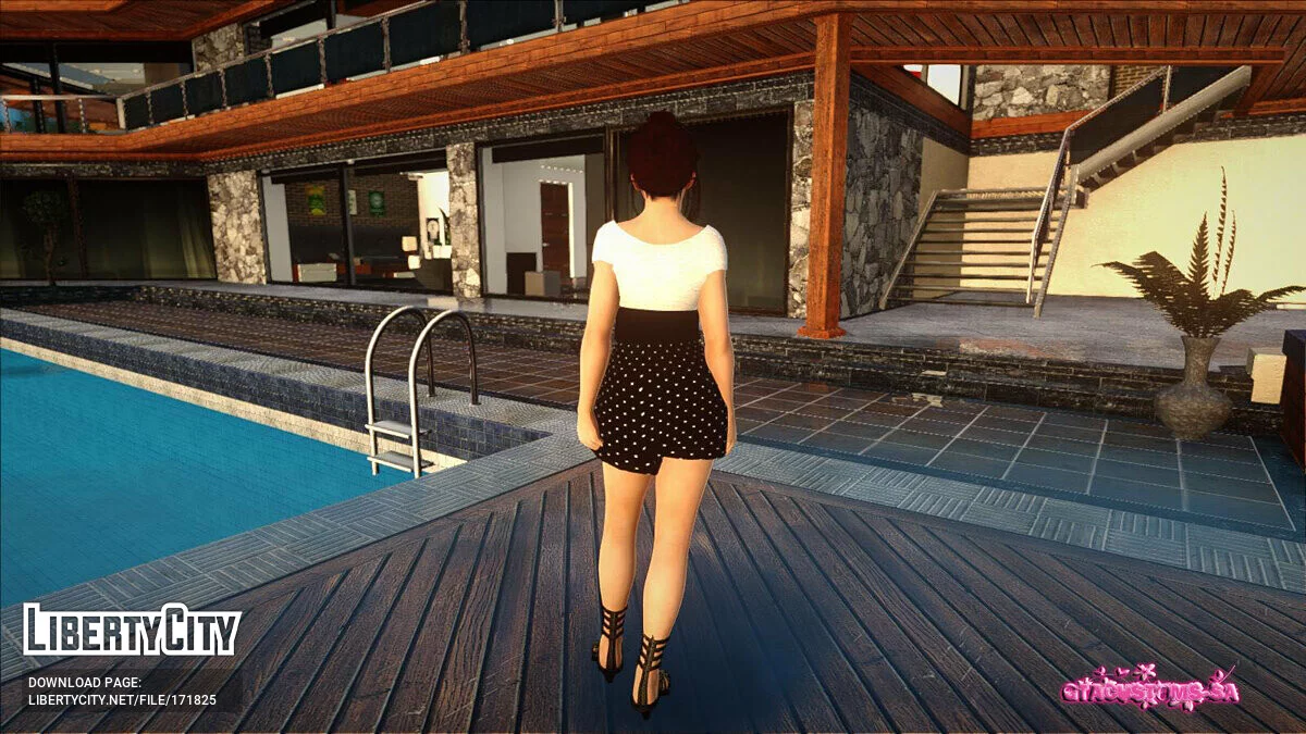 霞之丘诗羽日常服装 v2 / GTA San Andreas