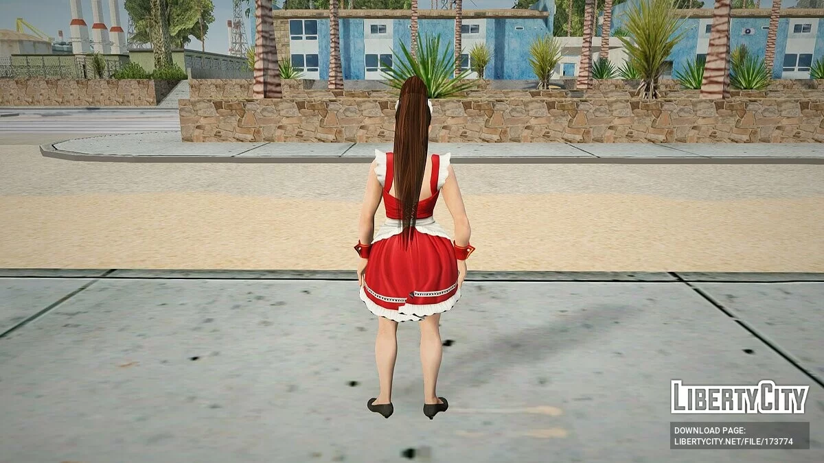 Мей Ширануи у формі покоївки / GTA San Andreas