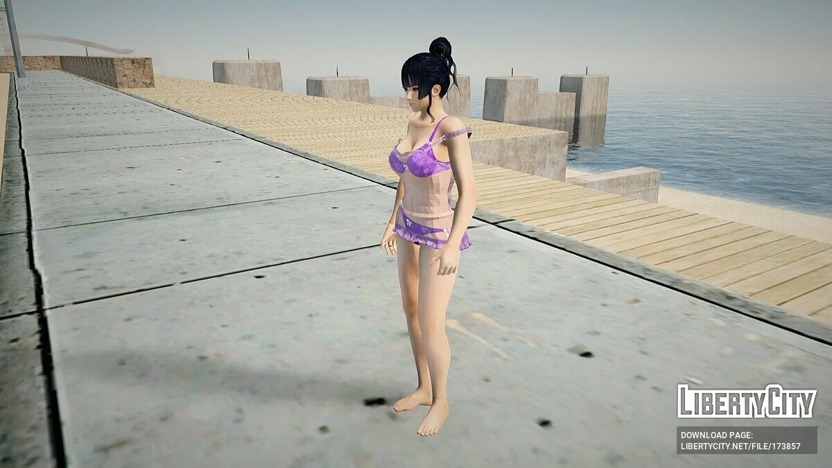 Nyotengu in a nightdress / GTA San Andreas