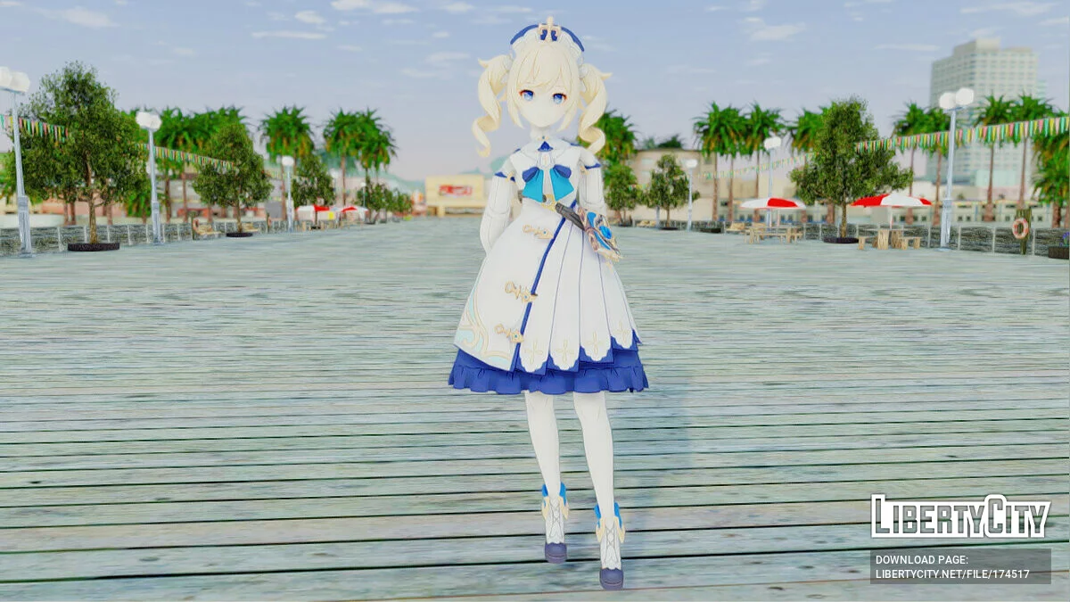Barbara from Genshin Impact / GTA San Andreas