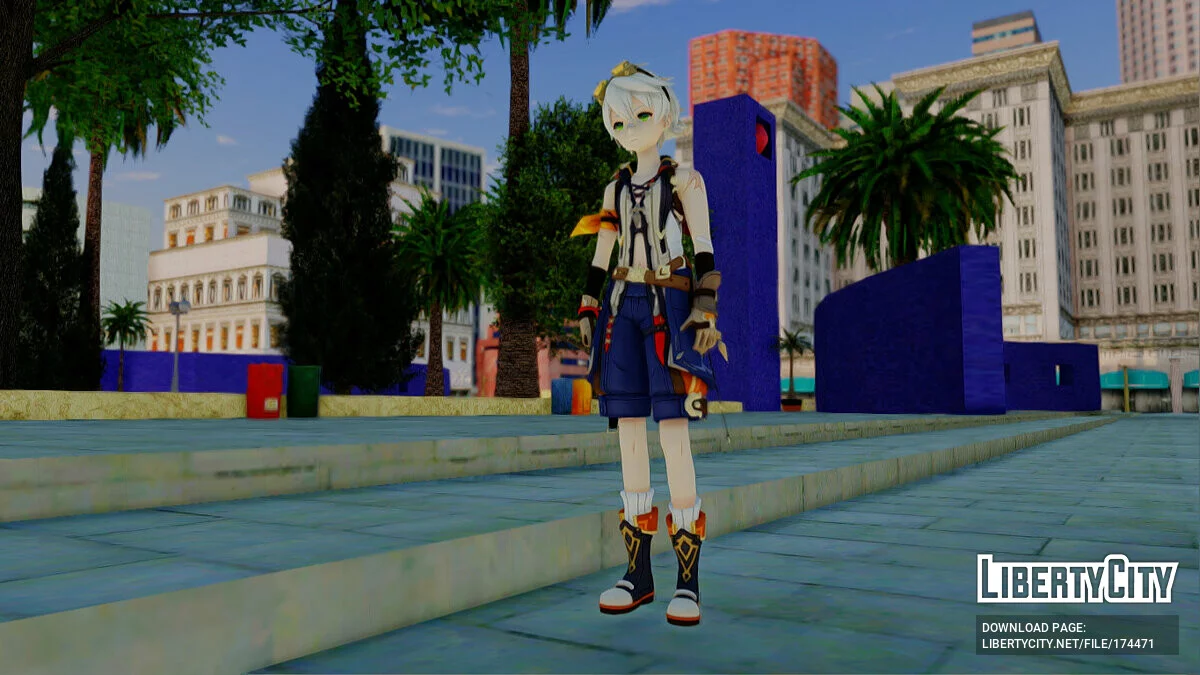 Bennett de Genshin Impact / GTA San Andreas