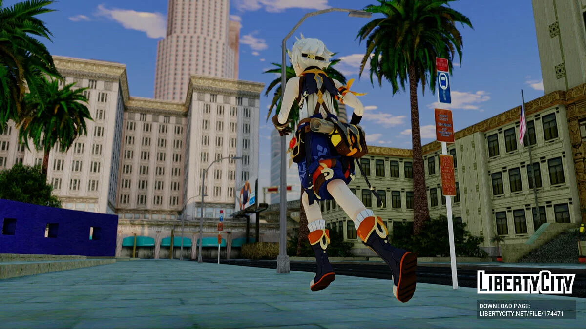 Bennett de Genshin Impact / GTA San Andreas
