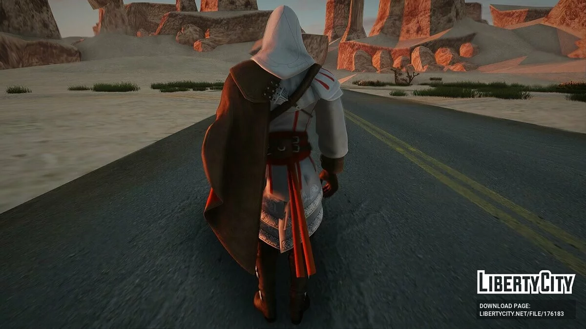 Ezio Auditore from Fortnite / GTA San Andreas